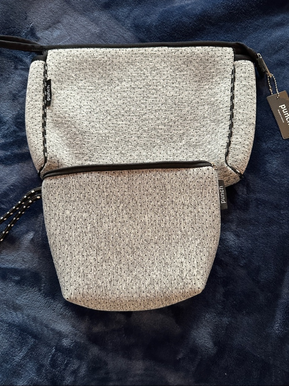 Punch Studio Gray Travel Bag Set - Two-Piece Organizer